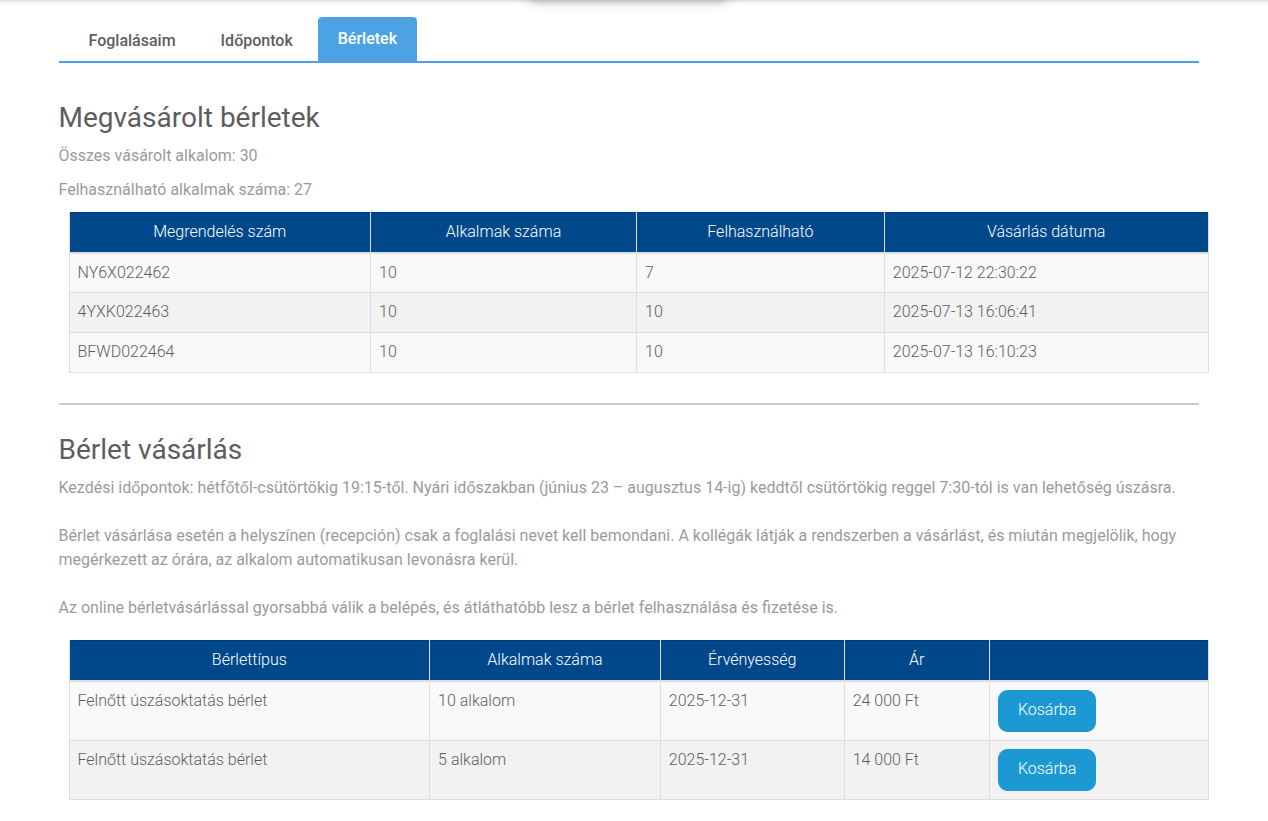Bérletek kép